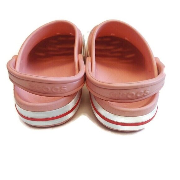 CROCS Mens 9 Womens Size 11 Bayaband Lightweight Slip On Clogs Shoes Petal Pink - Picture 7 of 9
